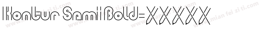 Kontur Semi Bold字体转换